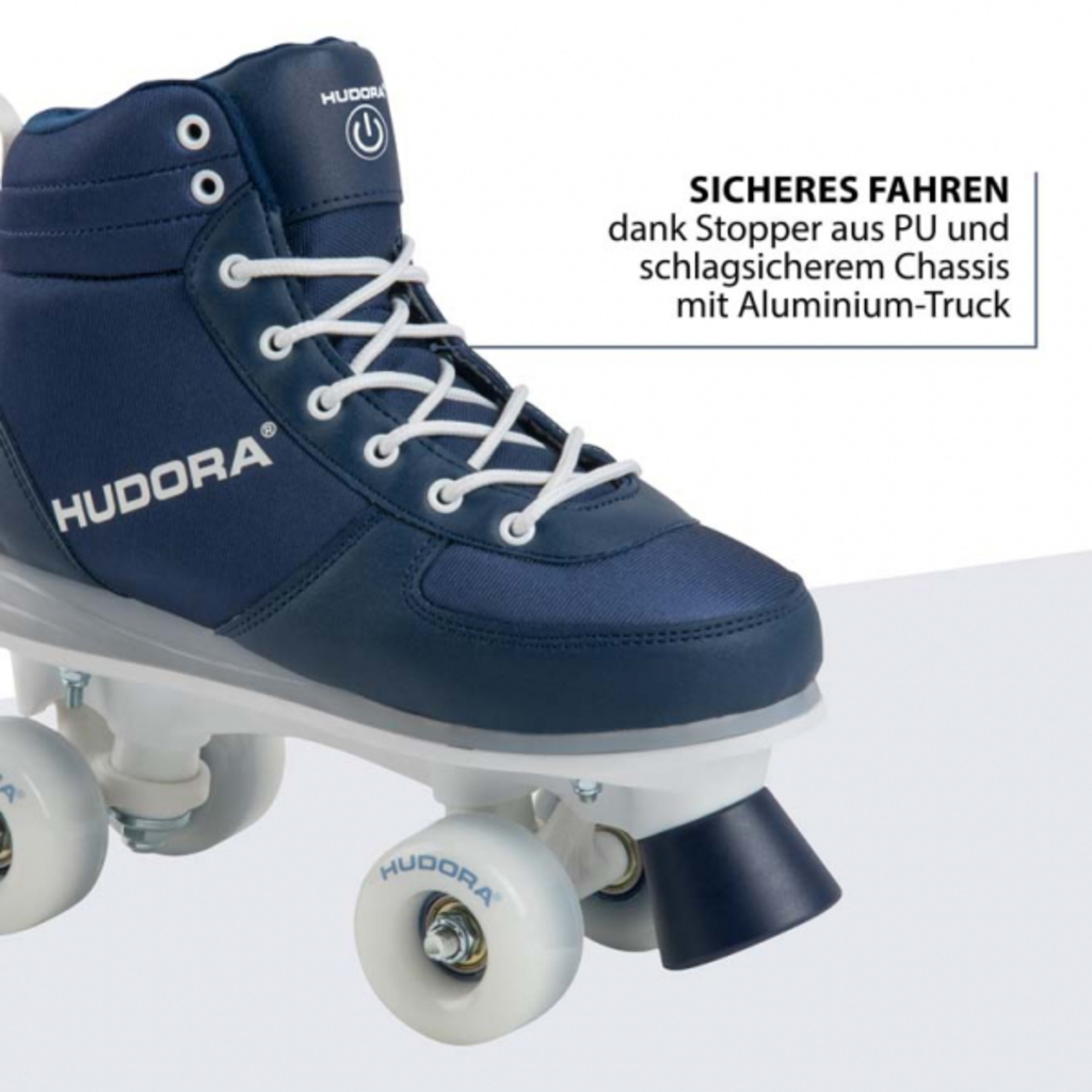 Hudora Roller Skates Advanced, LED (navy, 35/36)