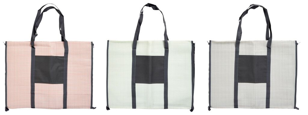 CHAMP Beach Bag 2 in 1 (grey, 60cm × 45cm)