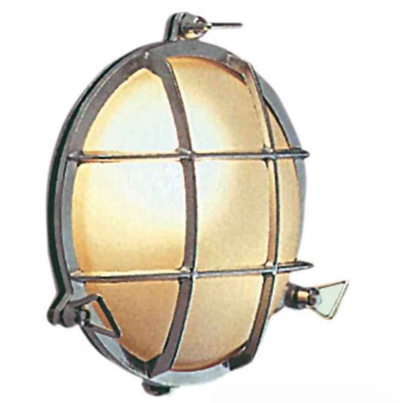 Waterproof luminaire, chrome-plated brass