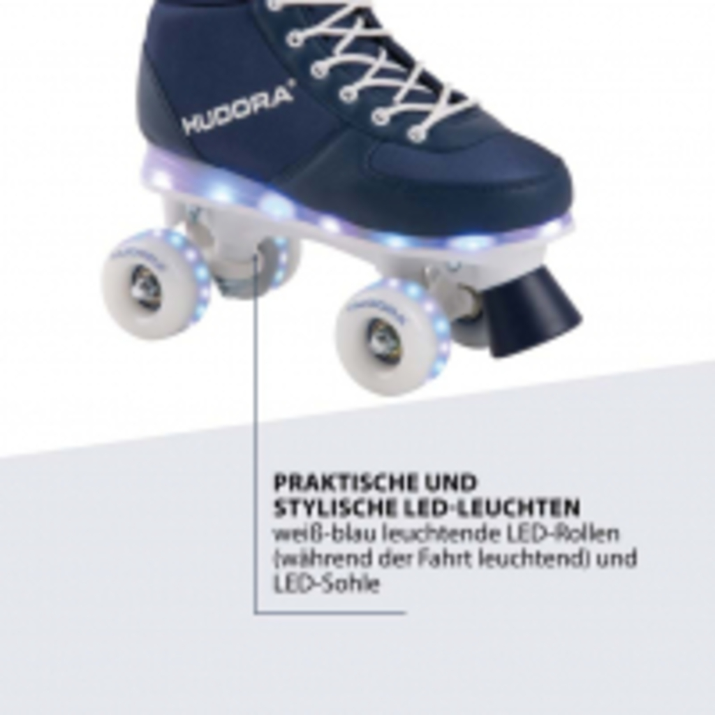 Hudora Roller Skates Advanced, LED (navy, 35/36)