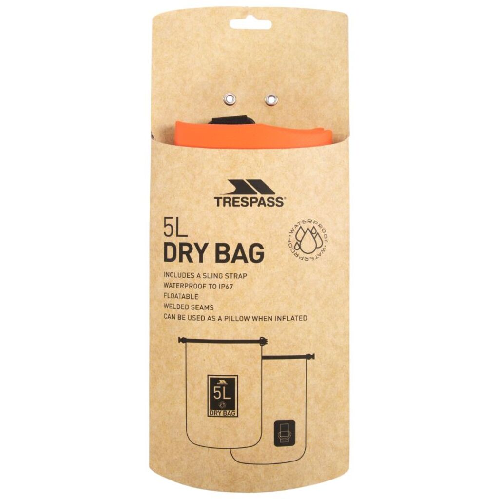 Trespass SUNRISE 5L Drybag - wasserdichte Tasche (orange, 5l)