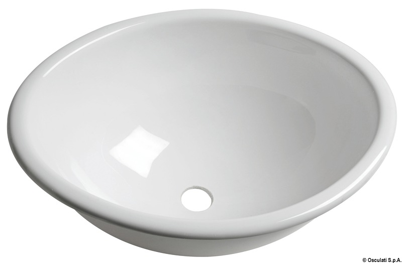 Oval sink in plexiglass 370x290x150 mm