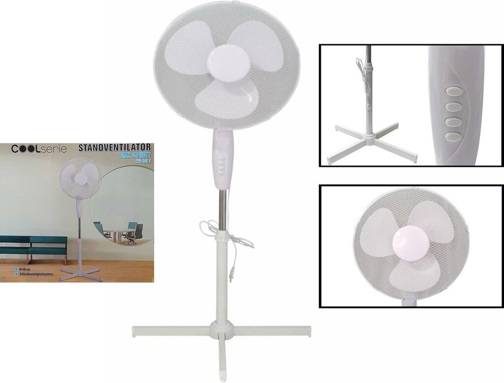 COOLserie Stand Fan (white, ⌀40cm)