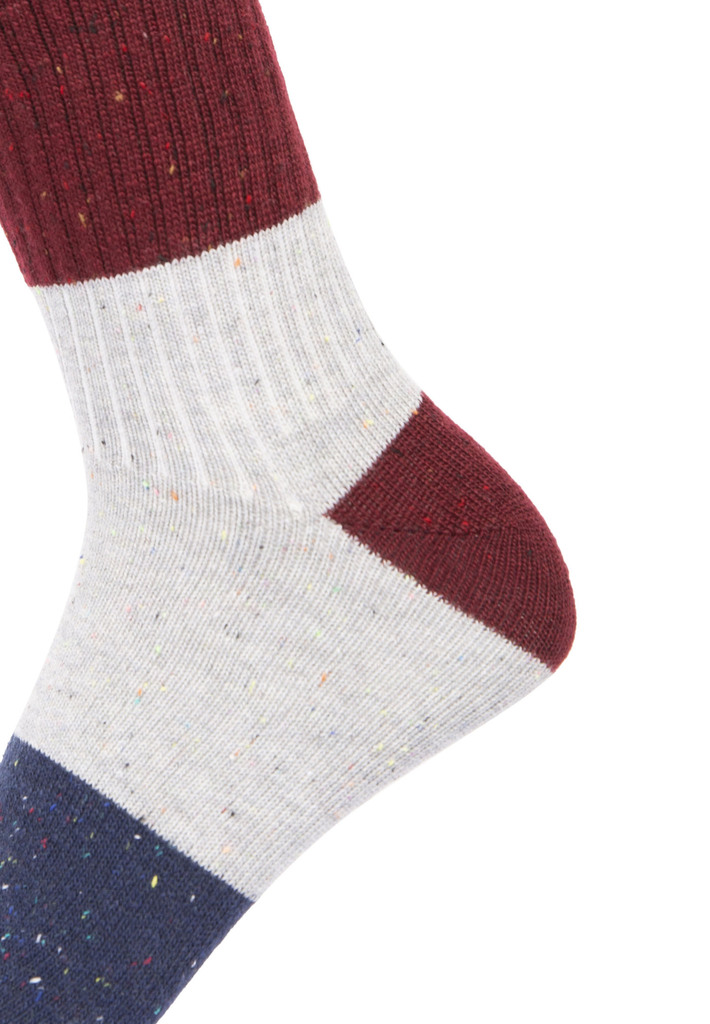Trespass ALIZE unisex recycled cotton socks (grey / fig, 37-41)
