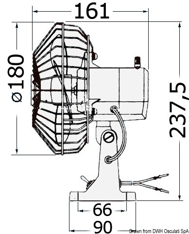 TMC Ventilator, schwenkbar 24 V