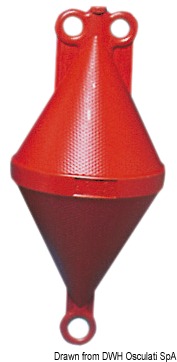Buoy double cone white 22 x 49 cm