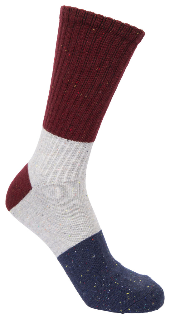 Trespass ALIZE Unisex Socken aus recycelter Baumwolle (grau / feige, 41-45)