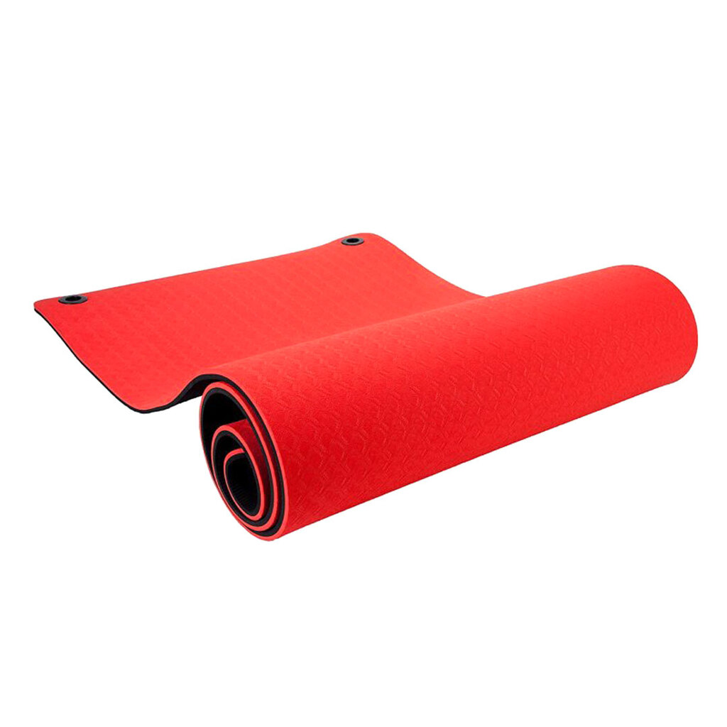 Tappetino fitness Pure2improve TPE (rosso, 173 cm × 61 cm × 1 cm)