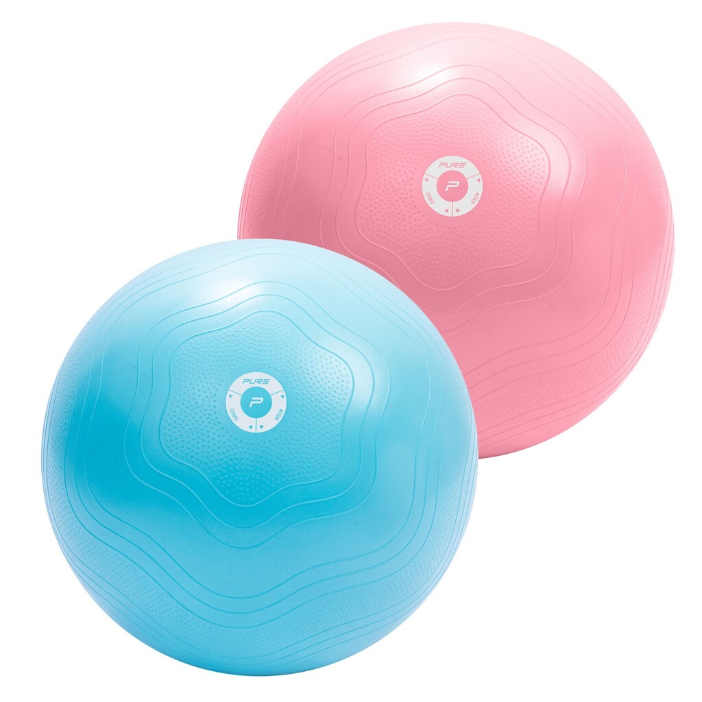Pure2improve exercise ball 65cm incl. pump (pink, ⌀65cm)