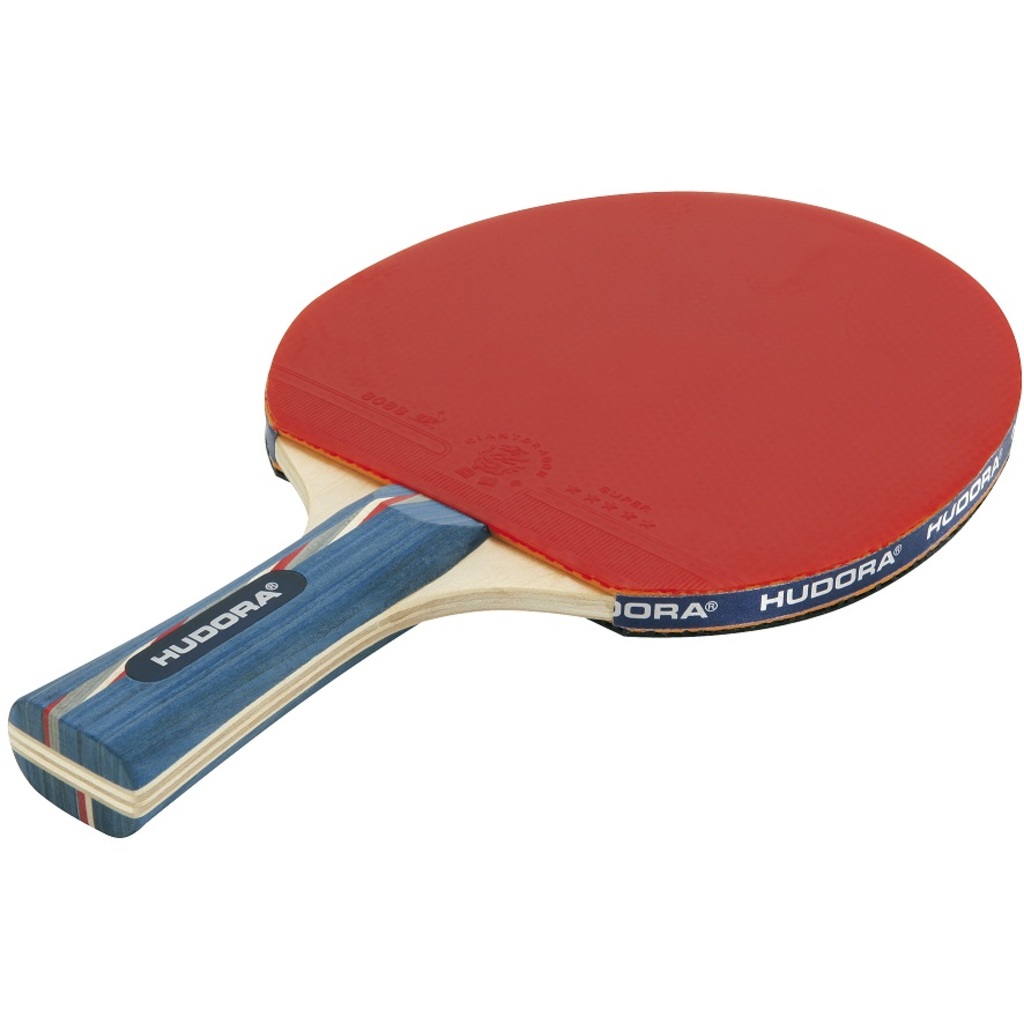 Hudora Tischtennisschläger New Topmaster  (schwarz/rot/blau, 25.7cm × 15.1cm × 2.1cm, 0.206kg)