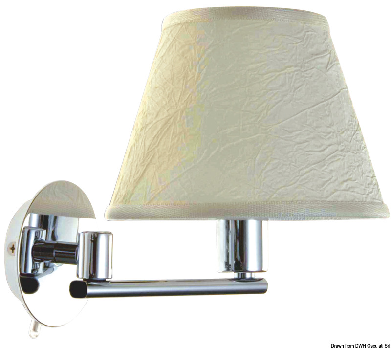 Maia lamp in chromed brass, swivelling