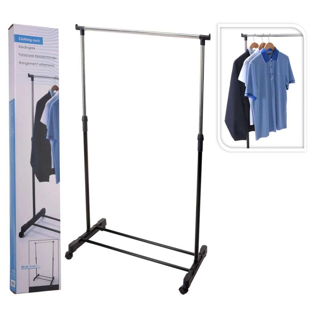 Storage solutions Roll-Kleiderständer, verstellbar (80cm × 43cm × 160cm, 0.825kg)