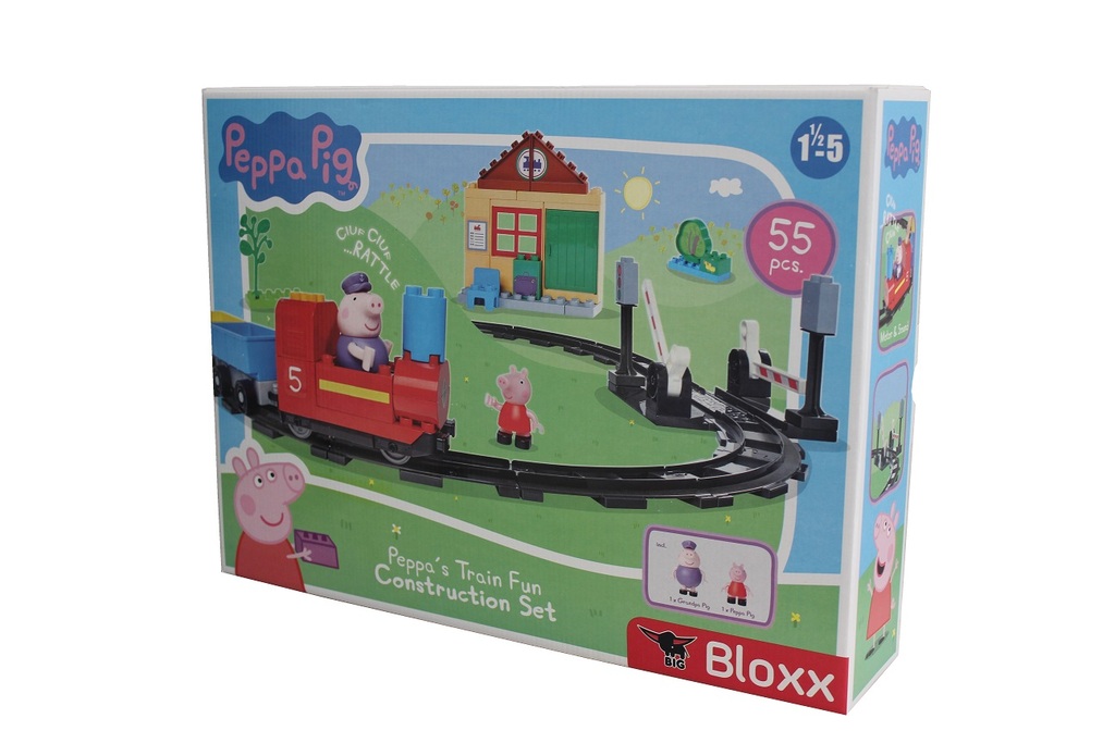 BIG Bloxx Peppa Pig Train Fun (83cm × 62cm × 16.5cm)