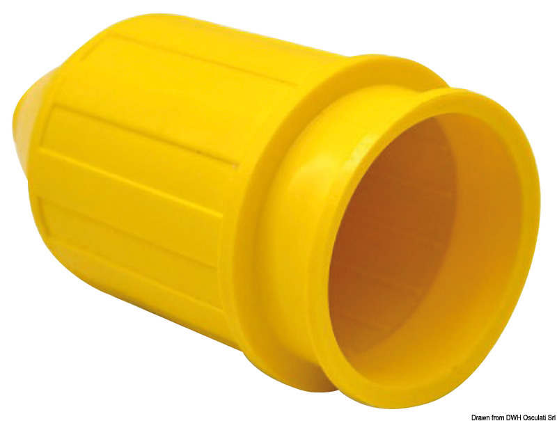 Protective cap made of PVC, yellow