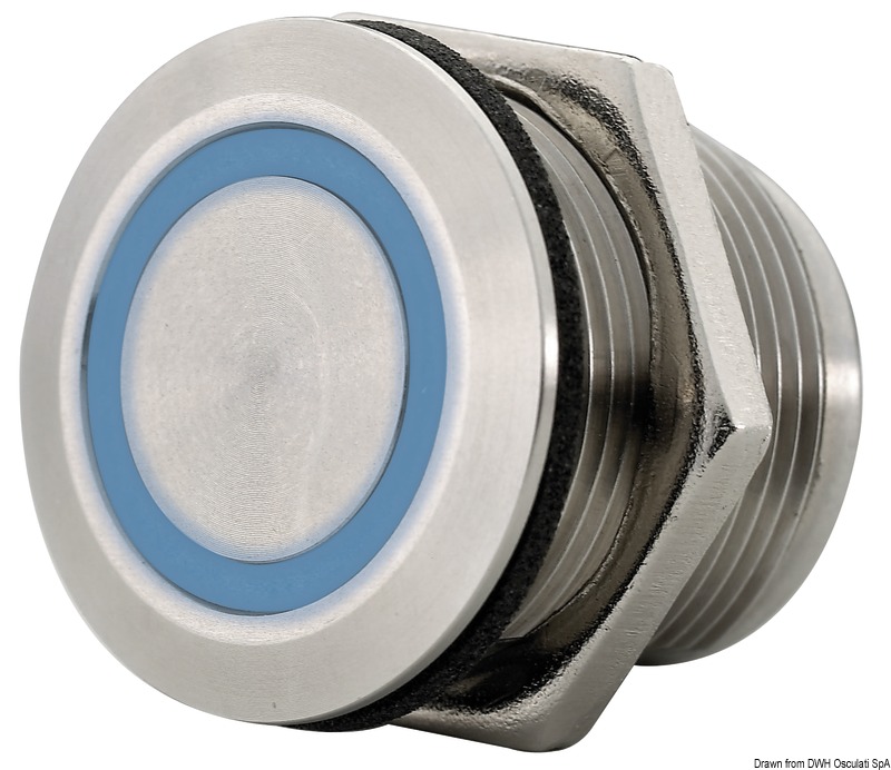 Dimmable touch switch for LED luminaires Ø 19 mm