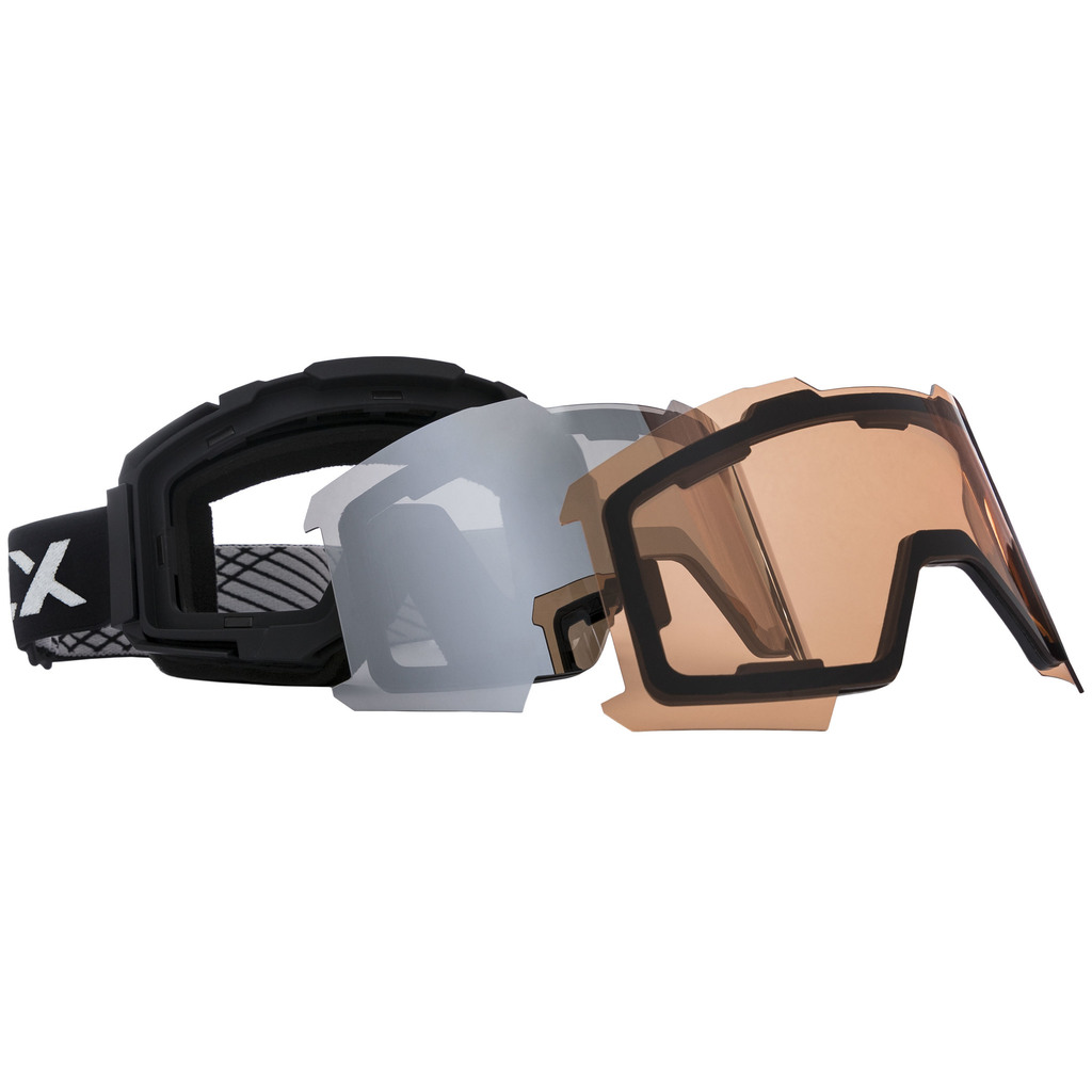 Trespass DLX MAGNETIC Skibrille (schwarz)
