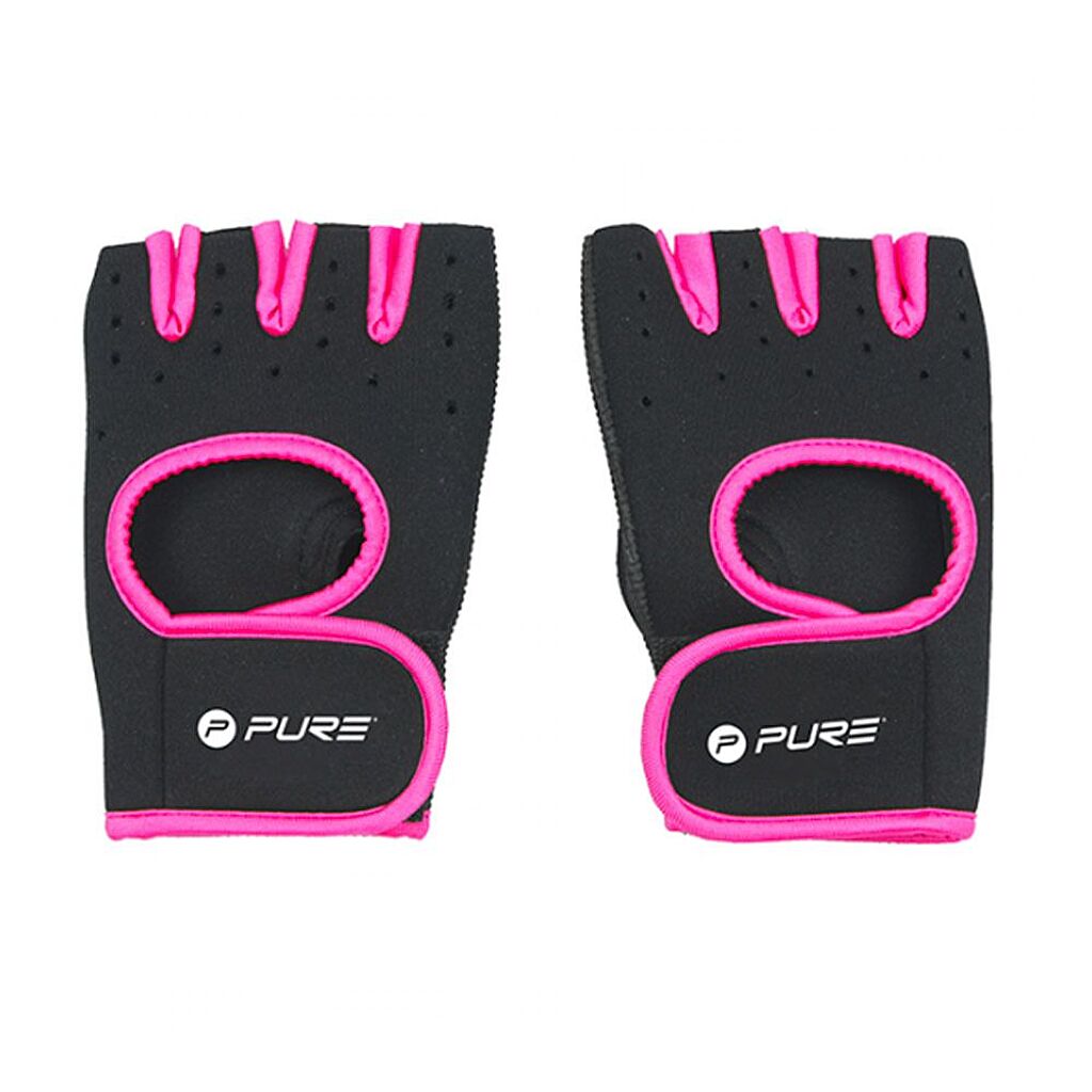 Pure2improve Fitness Handschuhe Damen (schwarz pink, S/M)