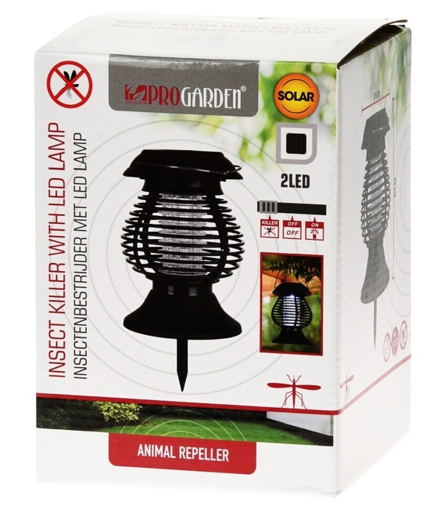  Pro Garden Solar Lamp for Lighting and Control of Flying Insects (14cm × 26cm)