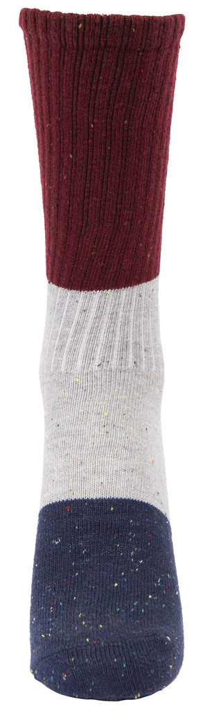 Trespass ALIZE chaussettes unisexes en coton recyclé (gris / figue, 37-41)
