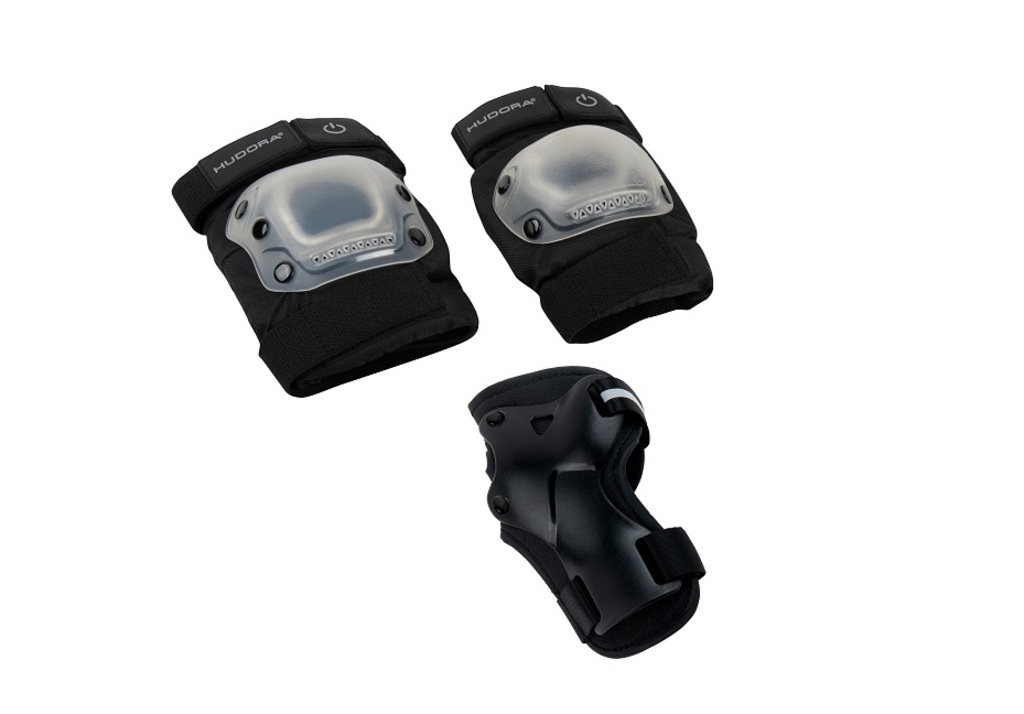 Hudora Protectors LED (black, 0.5kg, S)