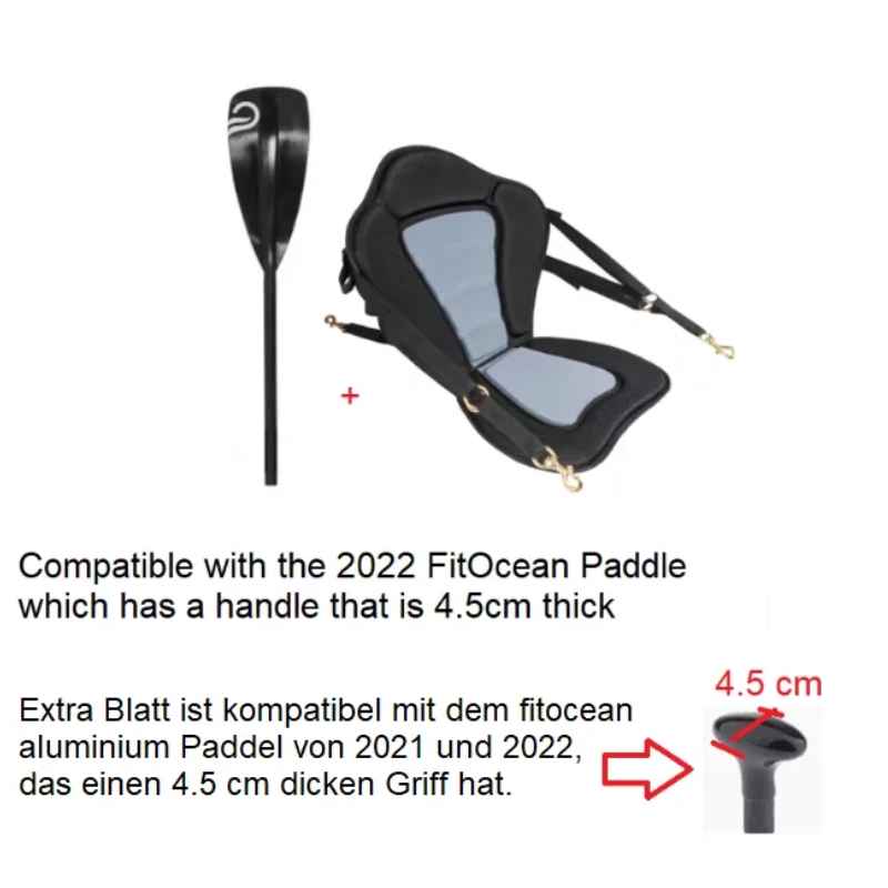 FIT OCEAN Nur Klinge / Blatt + Kayak Sitz Deluxe