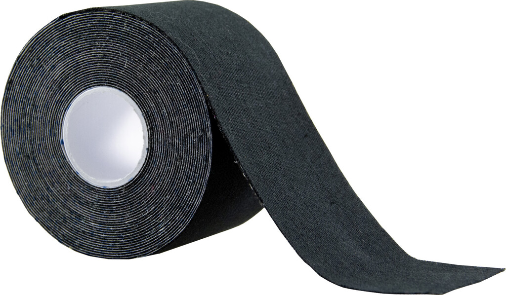 Pure2improve Kinesiologisches Tape (schwarz, 500cm × 5cm, 2 Stk.)