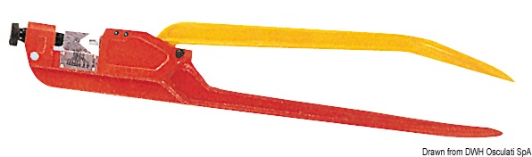Crimping pliers f. cable lugs