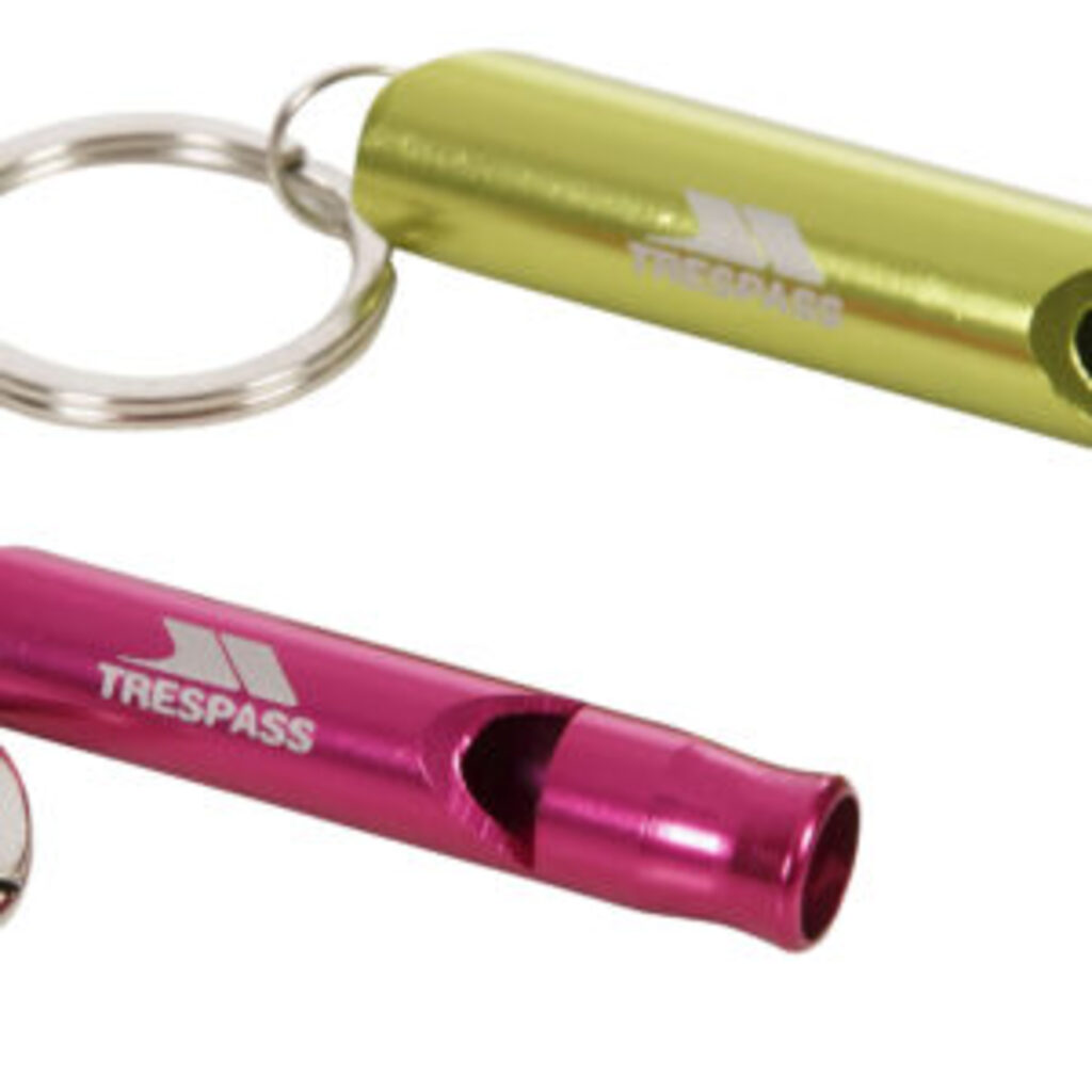Trespass BLOW X - Schlüsselanhänger (Pink/Grün, 6.5cm × 1.2cm, 2 Stk.)