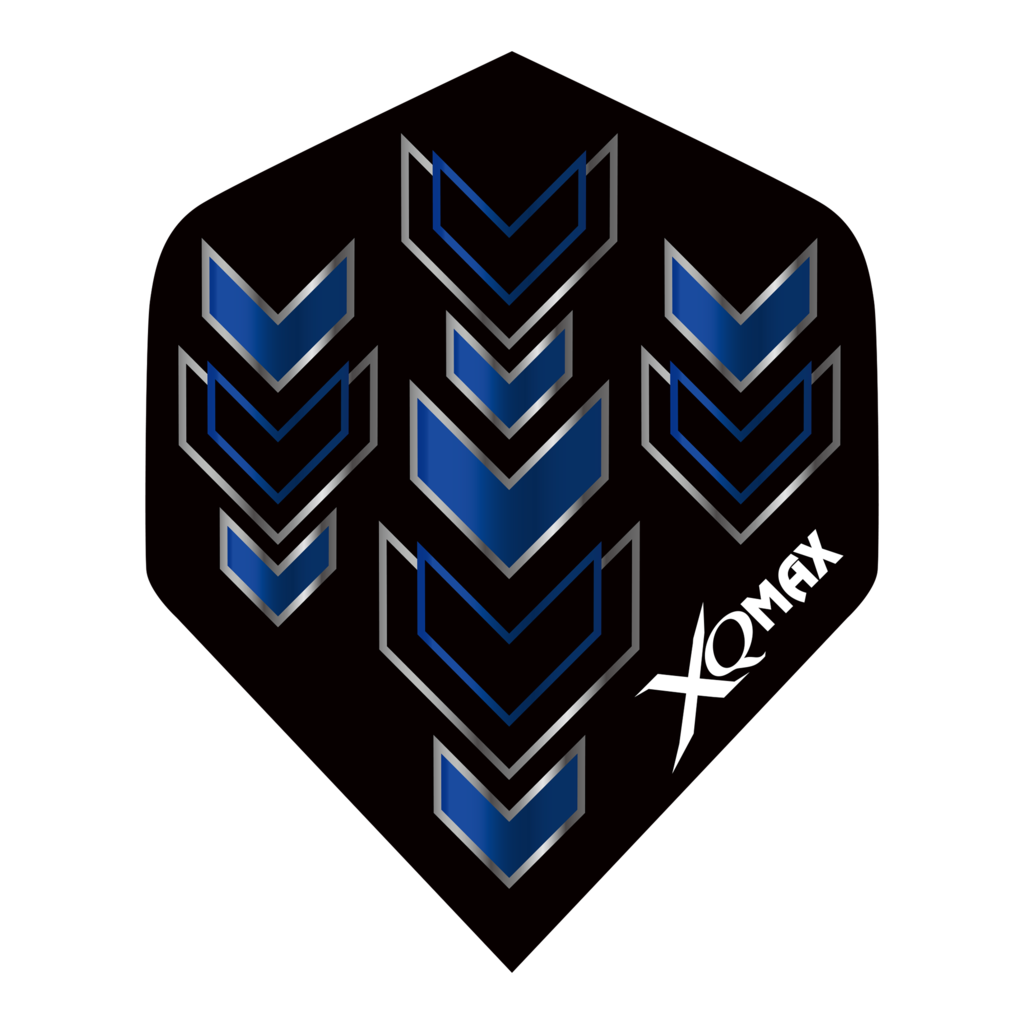 XQ Max Dart Ersatzflights 3-er Set (blau schwarz)