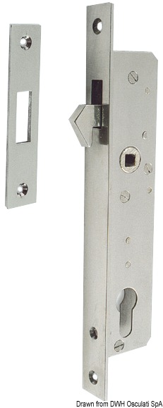 VA-steel mortise lock for sliding doors