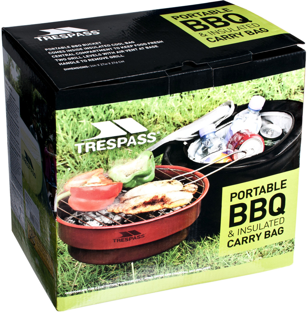 Trespass BARBY Grill with Cooler Bag