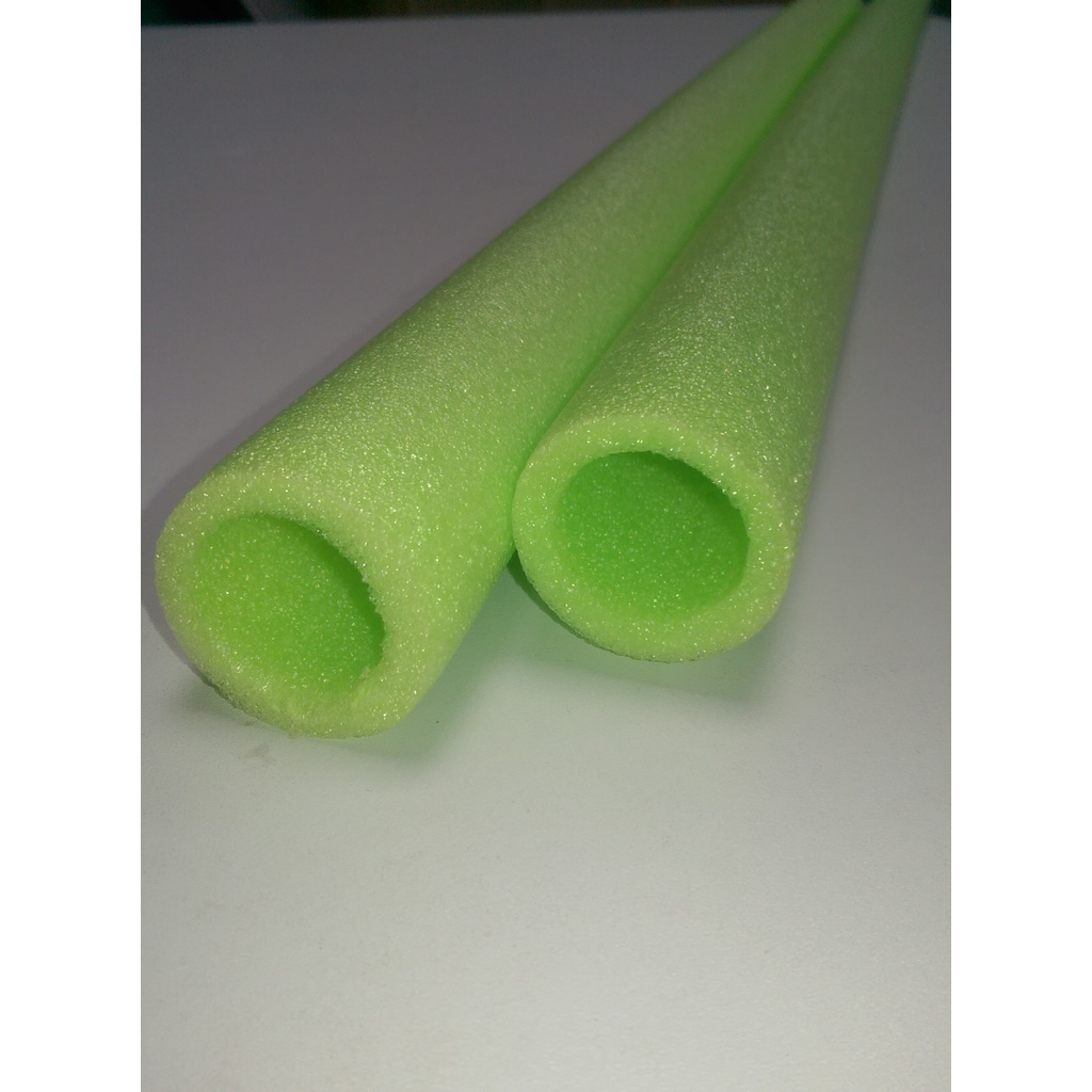 Hudora 2 tubi di schiuma, 25 mm (verde chiaro, ⌀4,5 cm × 106,0 cm, 18,0 g, 2 pezzi)