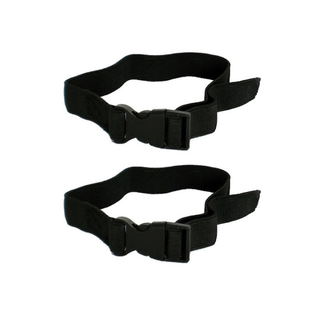 Hudora 2 Befestigungsschlaufen mit Klickverschluss für Trampolin-Fangzaun (schwarz, 15cm × 2cm × 0.3cm, 15g, 2 Stk.)