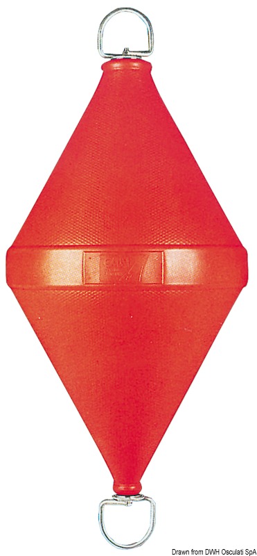 Buoy double cone red 320 x 800 mm