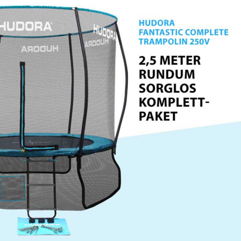 Hudora Fantastic Complete Trampolin 250V (⌀250cm × 70cm)