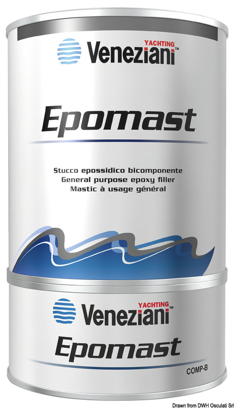 Epomast two-component filler, light grey