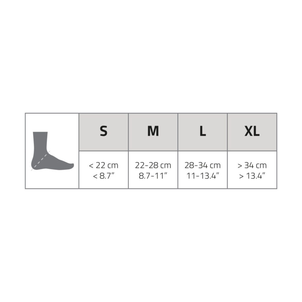 Pure2improve Ankle Support (Black, 22cm × 8.7cm, S)