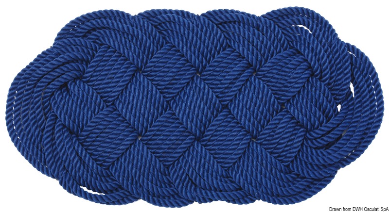 Zerbino in nylon, blu 60 x 32 cm