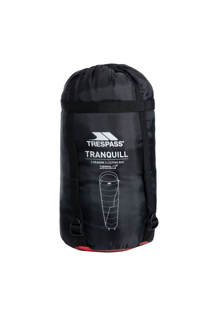 Trespass TRANQUILL - Sleeping Bag (red, 220cm × 80cm × 50cm)