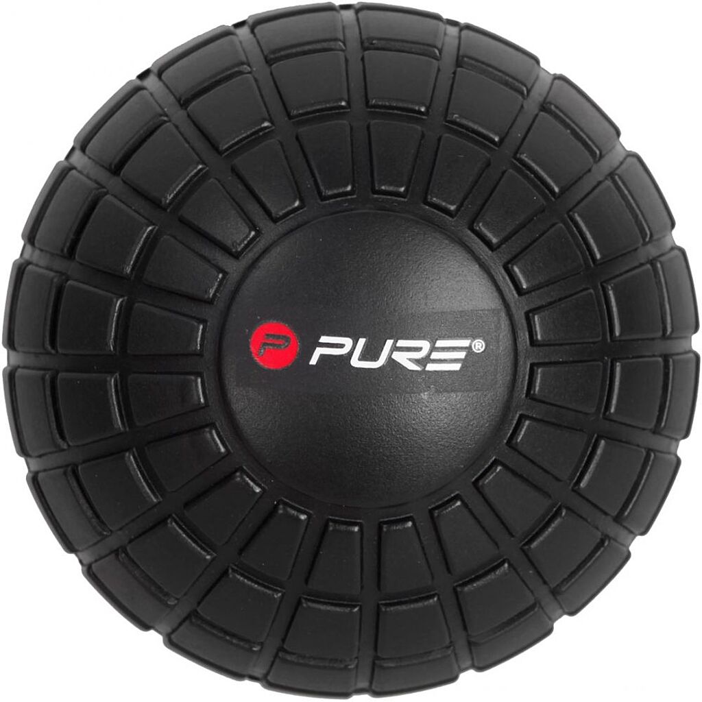 Pure2improve Massage Ball (schwarz, 12.5cm × 12.5cm × 12.5cm)
