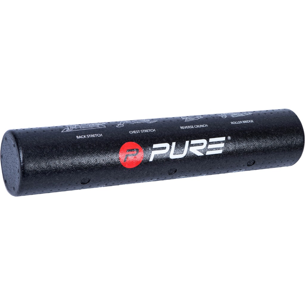 Pure2improve Trainer Roller (Schwarz/Rot/Weiss, 75.0cm × 15.0cm)