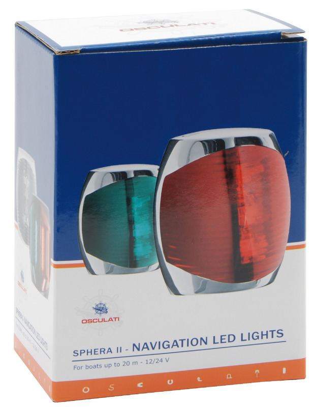 Sphera II navigation light housing VA steel green