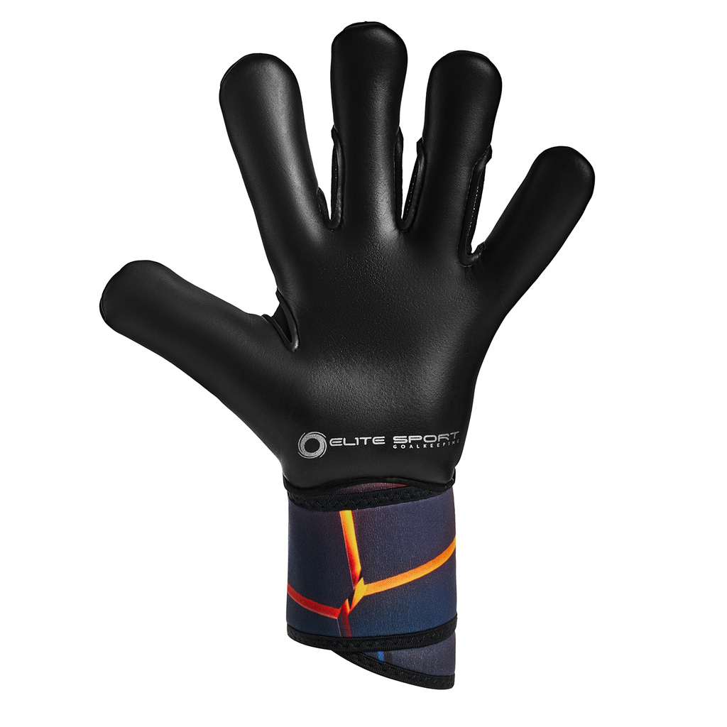 Elite goalkeeper gloves - Volcano (black/volcano, 7)