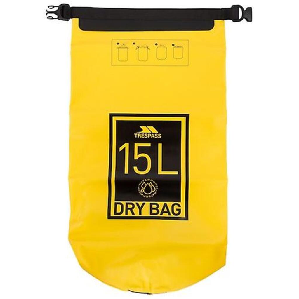 Trespass SUNRISE 15L drybag - waterproof bag (yellow, 15l)