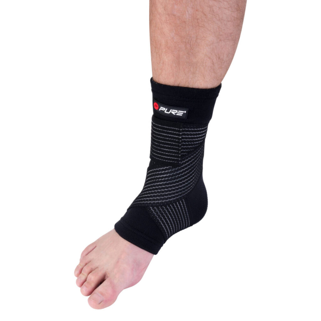 Pure2improve Ankle Support (Black, 34cm × 13.4cm, XL)