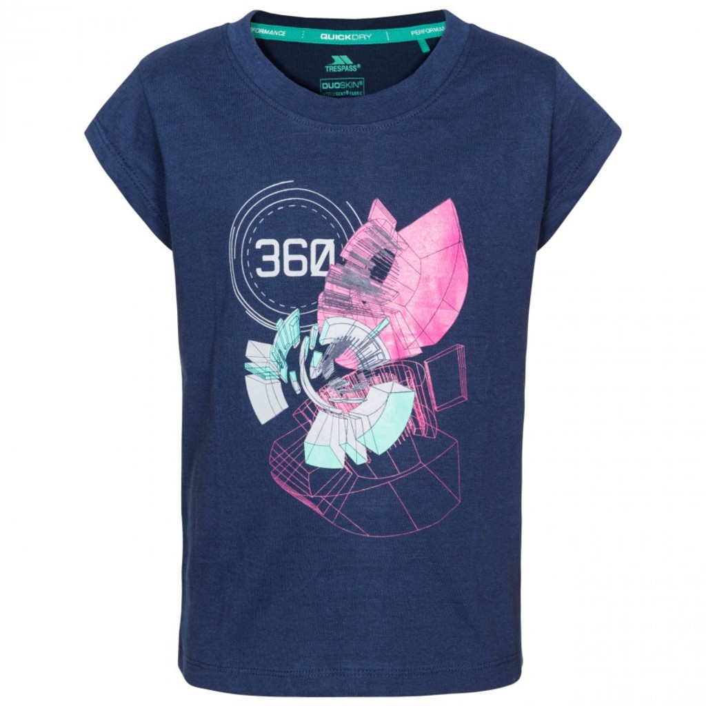 Trespass LEIA - Girls T-Shirt (Blau, 128, NA1)