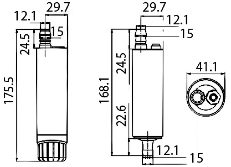 Centrifugal immersion pump 12V - 18l/min