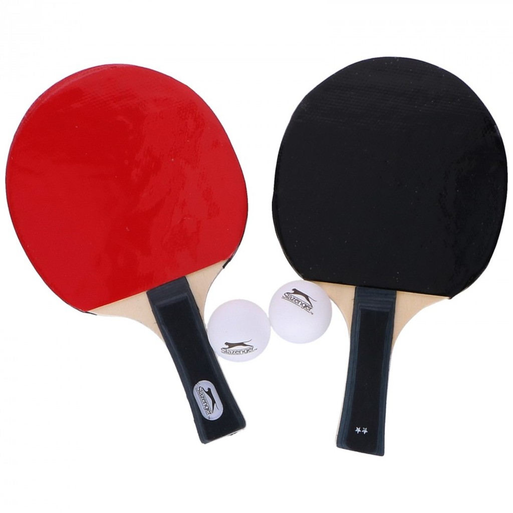 Slazenger Tischtennis-Set Fun (rot schwarz, 27cm × 16cm × 3cm, 0.344kg)