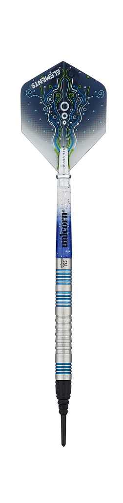 Unicorn T95 Core XL - 95% Tungsten Soft Tip Darts (blau, 18g)