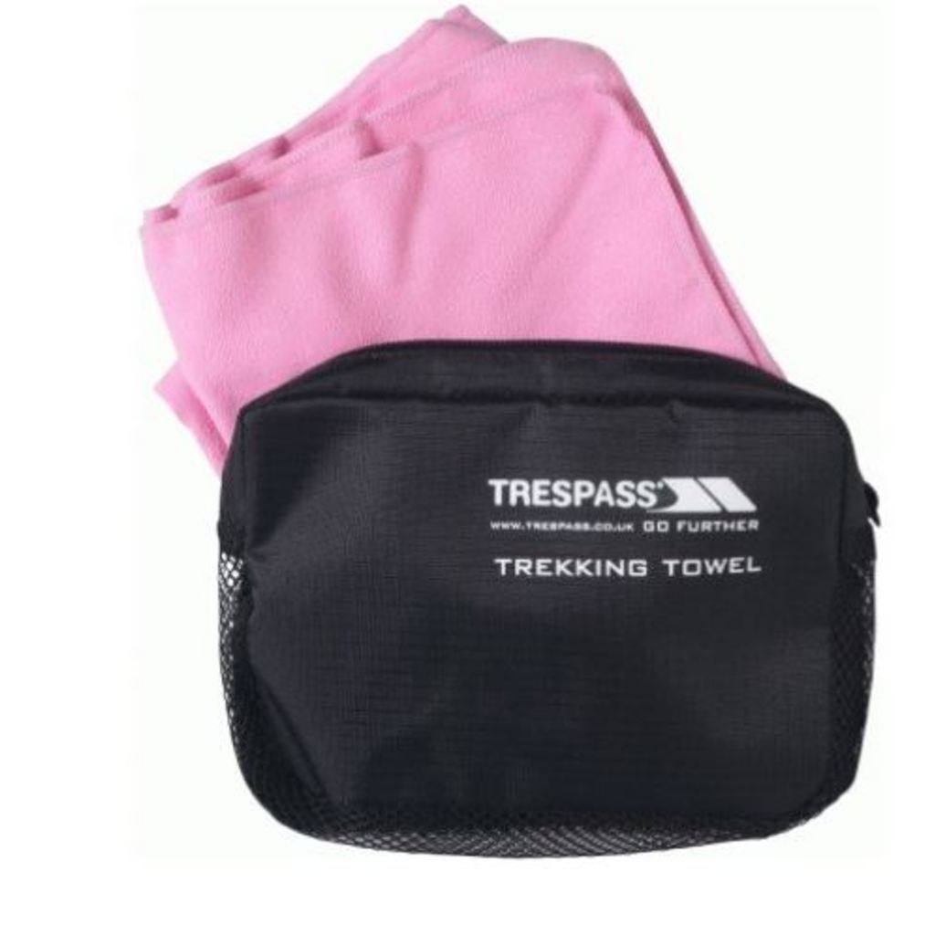 Trespass SOAKED - ANTI BACTERIAL SPORTS TOWEL (Pink)